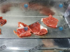 感謝客戶反饋，230A小型切魚片機切牛肉片效果