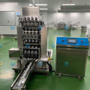 全自動 多功能多頭型湯圓成型排盤機客戶使用現場！